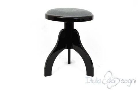 Tabouret pour harpes «Tartini» - velours gris