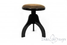 Tabouret pour harpes «Tartini» - velours noisette