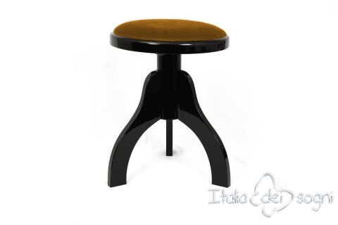 Tabouret pour harpes «Tartini» - velours d'or