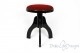 Sgabello “Tartini” - velluto rosso