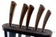crystal knife block, olive wood