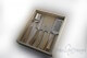 5-piece cheese knife set, olive wood