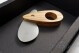 oval cigar-cutter, olive wood