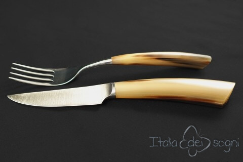 pair of ox Rustic cutlery