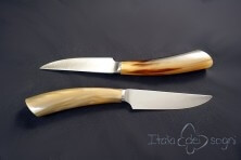 2 Couteaux à steak rustique boeuf