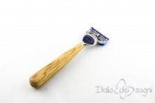round razor, olive wood