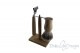 bathroom shaving set, olive wood