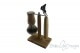 bathroom shaving set, olive wood