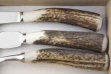 3 piece cheese knives, deer