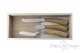 3 piece cheese knives, olive