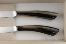 2 piece Noble steak knives, ox