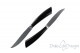 2 piece Noble steak knives, black resin