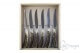 6 piece Noble steak knives, deer