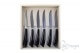 6 piece Noble steak knives, black