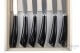 6 piece Noble steak knives, black