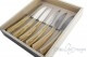 6 piece Rustic steak knives, olive wood