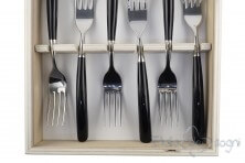 6 piece fork set, ivory resin