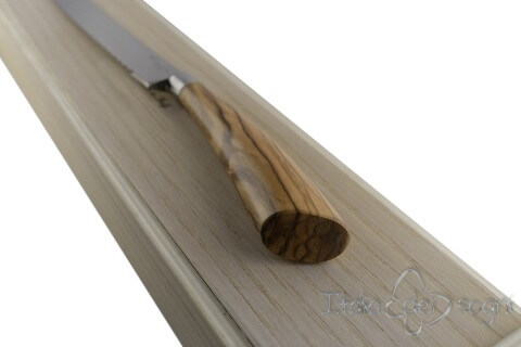 bread knife, olive wood