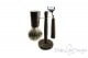 bathroom shaving set, wenge wood