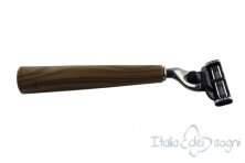 flat razor, olive wood