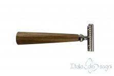 safety razor, olive wood