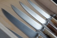 6 piece Rustic steak knives, ox