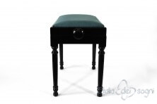 Small Bench for Piano "Bellini" - Light Blue Velvet