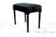 Small Bench for Piano "Bellini" - Light Blue Velvet
