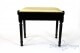 Small Bench for Piano "Bellini" - Beige Velvet