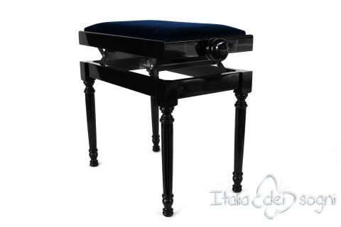 Tamburet de Piano "Bellini" - Velours Blue