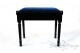 Small Bench for Piano "Bellini" - Blue Velvet