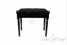 Tamburet de Piano "Bellini" - Velours Noir
