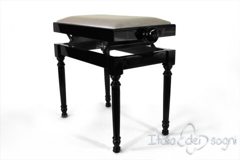 Tamburet de Piano "Bellini" - Velours Gris