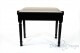 Small Bench for Piano "Bellini" - Gray Velvet
