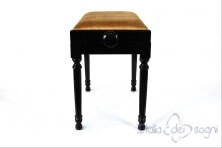 Small Bench for Piano "Bellini" - Hazelnut Velvet