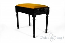 Small Bench for Piano "Bellini" - Gold Velvet