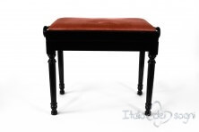 Klavierbank "Bellini" - rosafarben Samt