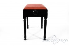 Small Bench for Piano "Bellini" - Pink Velvet