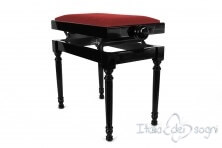 Small Bench for Piano "Bellini" - Red Velvet