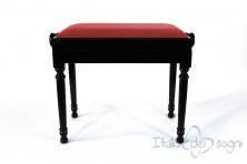 Small Bench for Piano "Bellini" - Red Velvet