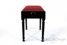 Small Bench for Piano "Bellini" - Red Velvet