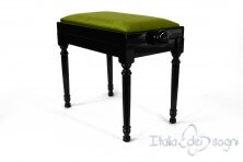 Small Bench for Piano "Bellini" - Green Velvet