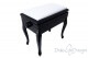 Small Bench for Piano "Toscanini" - Real Leather White