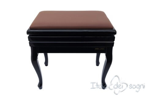 Tamburet de Piano "Toscanini" - Veritable Cuir Marron