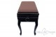 Small Bench for Piano "Toscanini" - Real Leather Brown
