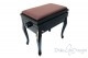 Small Bench for Piano "Toscanini" - Real Leather Brown