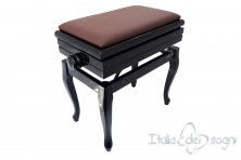 Tamburet de Piano "Toscanini" - Veritable Cuir Marron