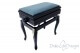 Small Bench for Piano "Toscanini" - Light Blue Velvet