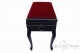 Small Bench for Piano "Toscanini" - Bordeaux Velvet