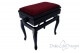 Small Bench for Piano "Toscanini" - Bordeaux Velvet